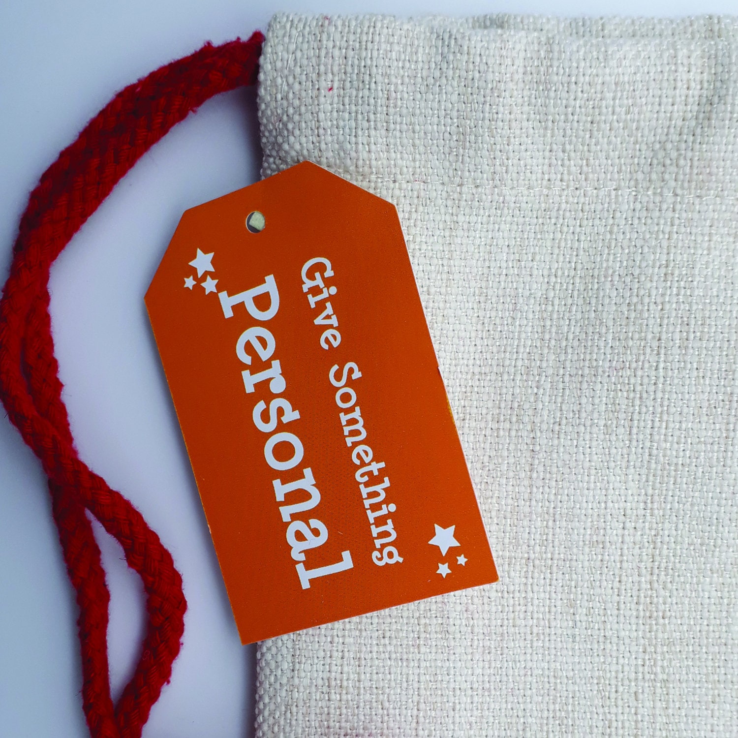 Personalised Santa Sack,Luxury Linen Gift Bag,Christmas Sack Toy Sack/Bag, Snowman, Reindeer, Elf, Festive Ribbon, Presents for Kids, Cute