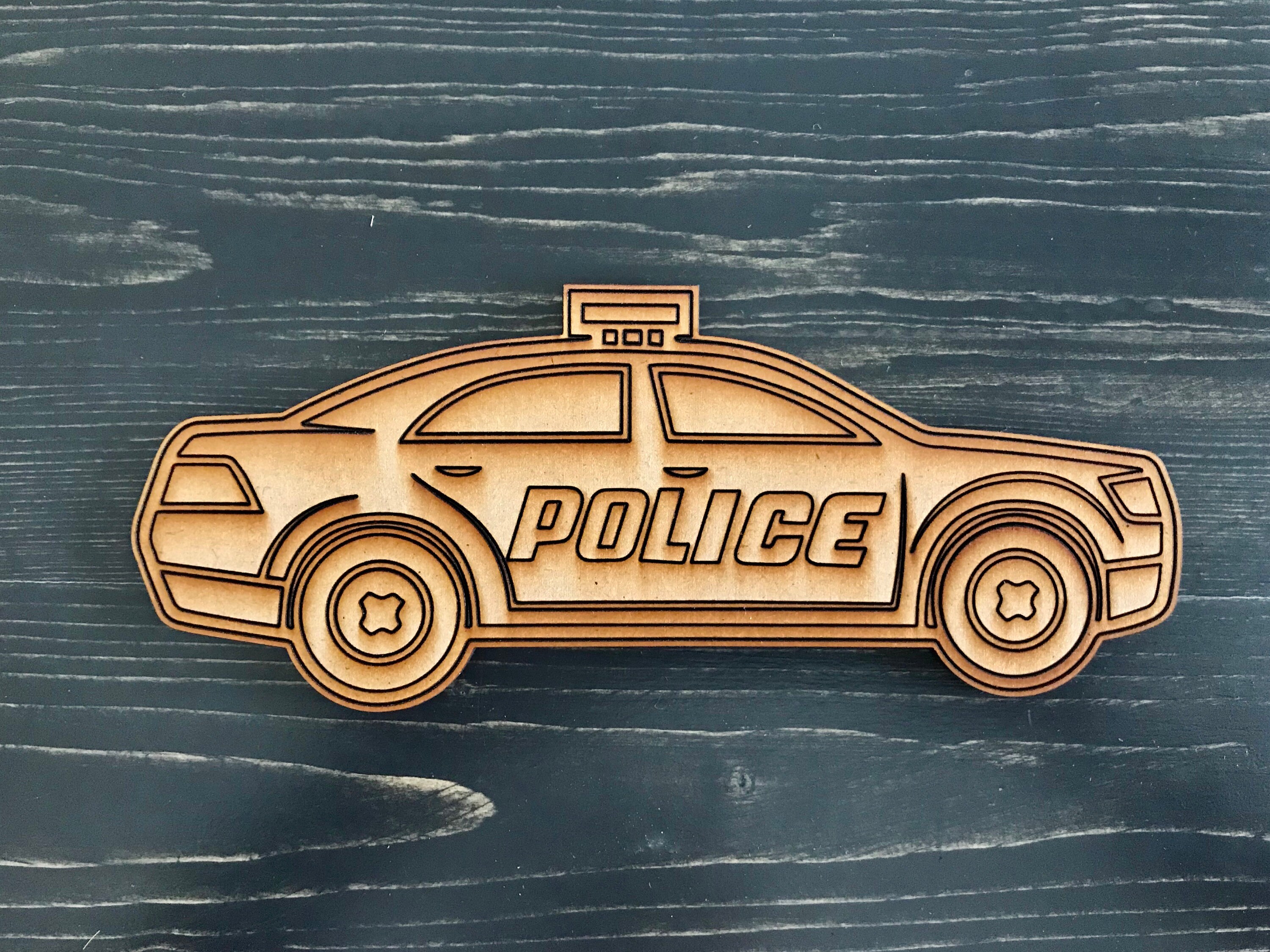 DIY Kids Police Car Paint Set Paint Your Own Police Car Etsy