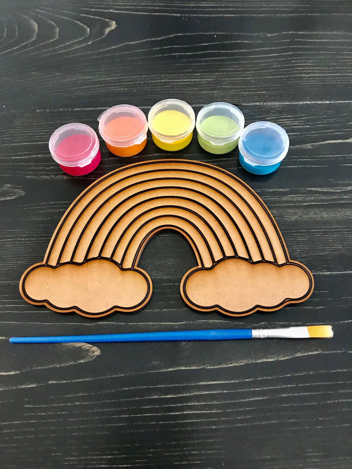 DIY Kids Rainbow Paint Set Paint Your Own Rainbow Quarantine | Etsy
