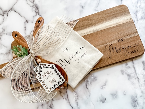 Custom Home Gift Baskets, Personalized Cutting Boards, Coasters, Closing  Gifts for Realtors, Housewarming Gifts