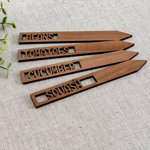 Custom Garden Stakes, 8 Vegetable and Herb Markers, Garden Markers, Gift for Gardener, New House Gift, Housewarming Gift, Herb Garden Label image 6