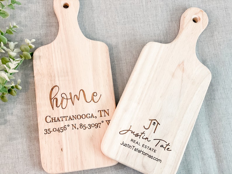 Custom Home Cutting Board Closing Gift Personalized Cutting Etsy