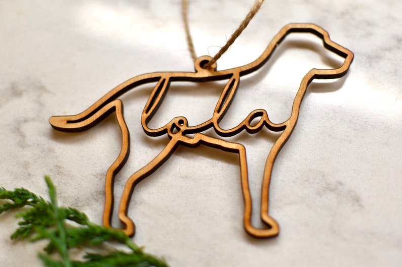 Personalized Dog Name Ornament Christmas Gift for Dog Dog Etsy