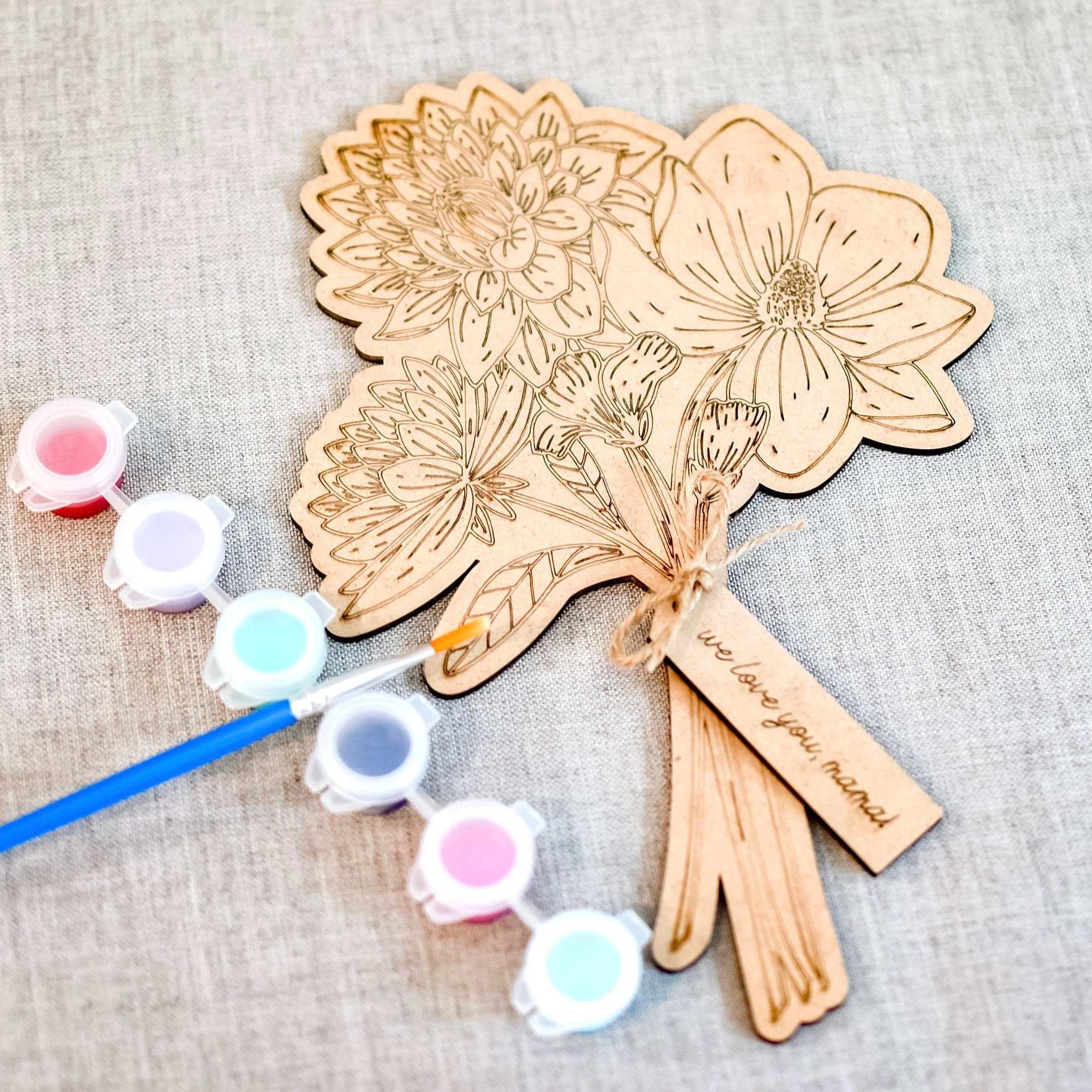 DIY Mother's Day Flower Bouquet Paint Kit Paint your Own | Etsy