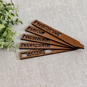 Custom Garden Stakes, 8 Vegetable and Herb Markers, Garden Markers, Gift for Gardener, New House Gift, Housewarming Gift, Herb Garden Label image 7