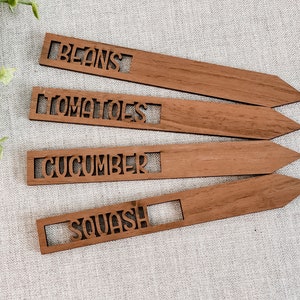 Custom Garden Stakes, 8 Vegetable and Herb Markers, Garden Markers, Gift for Gardener, New House Gift, Housewarming Gift, Herb Garden Label image 5