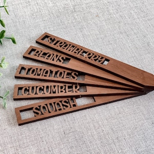 Custom Garden Stakes, 8” Vegetable and Herb Markers, Garden Markers, Gift for Gardener, New House Gift, Housewarming Gift, Herb Garden Label