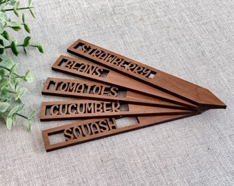 Custom Garden Stakes, 8” Vegetable and Herb Markers, Garden Markers, Gift for Gardener, New House Gift, Housewarming Gift, Herb Garden Label