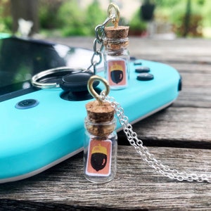 Mini DIY Bottle Keychain Animal Crossing Inspired ACNH image 2