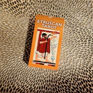 OOP 2002 Etruscan Tarot by Riccardo Minetti with Artwork by Silvana Alasia Made in Italy Lo Scarabeo Free U.S. Shipping