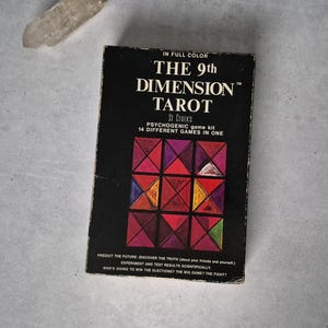 Cartas de tarot vintage de 1971, The 9th Dimension, anteriormente conocidas como Astral Tarot, St. Croix's, baraja completa de juego psicogénico descatalogada. Envío gratuito a EE. UU.