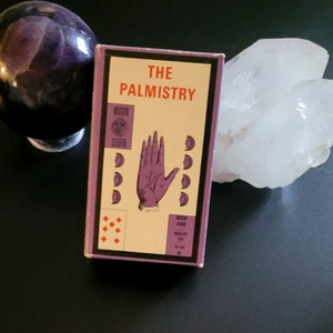 1963 Cartões de Quiromancia Adele Moreau BP Grimaud França Vintage Lenormand Tarot Oracle Deck Único Muito Bom Estado Frete Grátis para os EUA