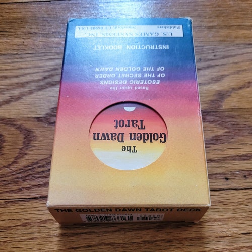 Shops The GOLDEN DAWN Tarot Deck Vintage Esoteric Antique Tarot Cards Complete Robert Wang Stuart Kaplan Includes U.S. Shipping