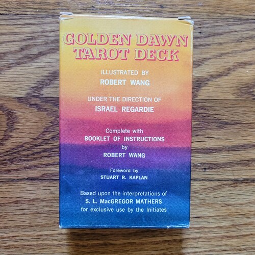 Shops The GOLDEN DAWN Tarot Deck Vintage Esoteric Antique Tarot Cards Complete Robert Wang Stuart Kaplan Includes U.S. Shipping