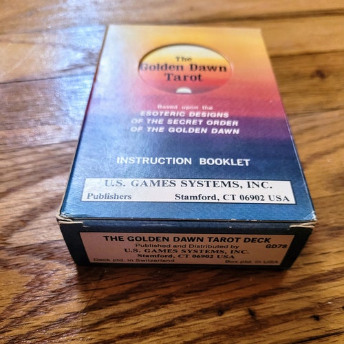 Shops The GOLDEN DAWN Tarot Deck Vintage Esoteric Antique Tarot Cards Complete Robert Wang Stuart Kaplan Includes U.S. Shipping