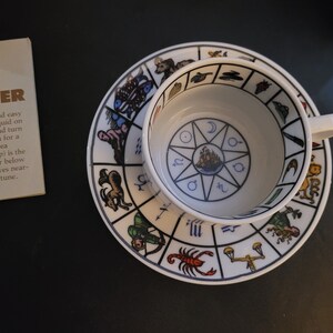 Vintage Fortune Telling Teacup & Saucer by Knobler Made in Japan Tarot ...