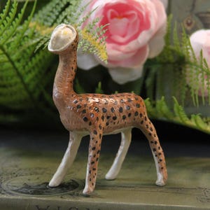 Moonchild Woodland Sculpture | Handmade OOAK Polymer Clay Fantasy Creature Figurine, Forest Spirit Statue