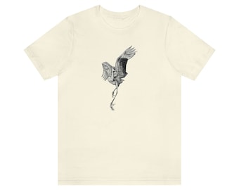 Camiseta unisex de manga corta con gráfico de grulla canadiense