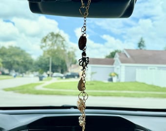 Colgante para espejo retrovisor con forma de concha de mar para coche con temática playera