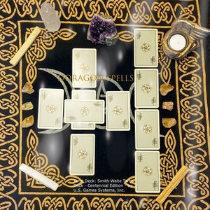 Tarot Reading - 10 Card Tarot Reading - In-depth - Celtic Cross Spread - 1 to 3 Questions - Same Day Psychic Reading - Fast Same Day Reply -