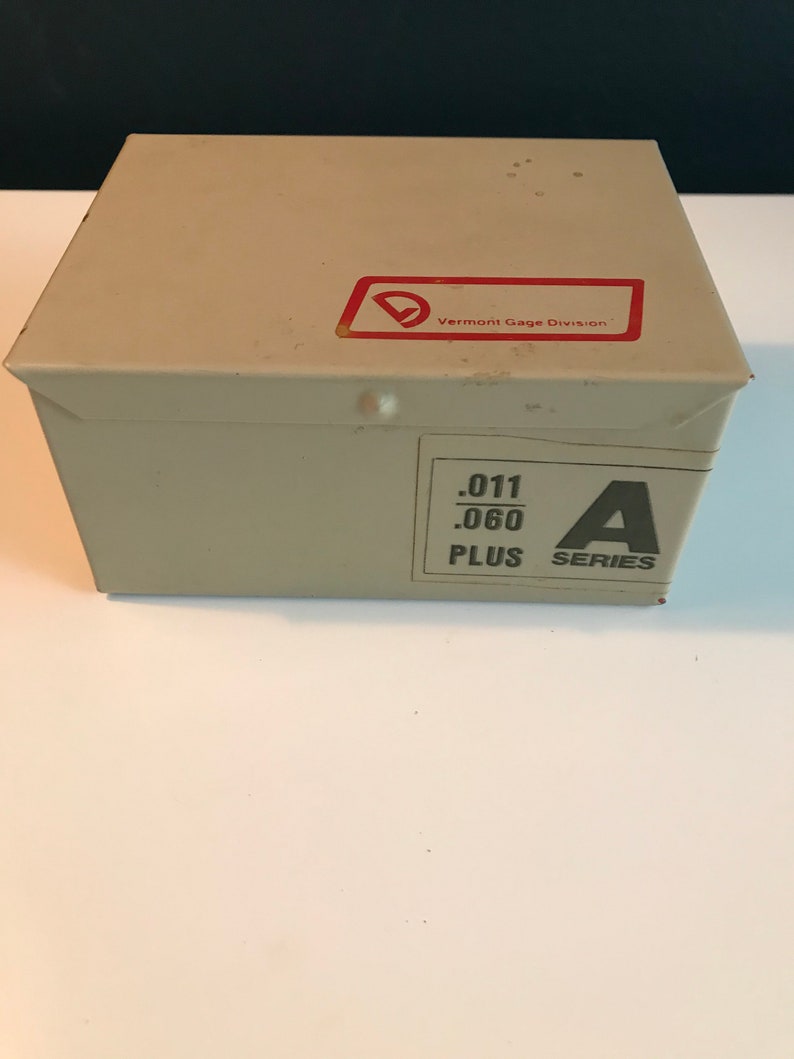 VERMONT GAGE .011-.060 Series A in Metal Box