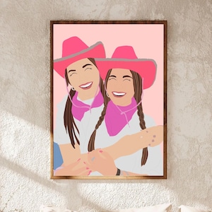 Custom Sorority Digital Illustration: Big Little Gift (Digital File)