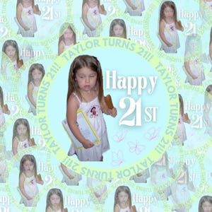 High Quality Glossy Custom 21st Birthday Stickers | Custom Birthday Stickers | 21st Stickers | Custom 3 Inch Circle Stickers |