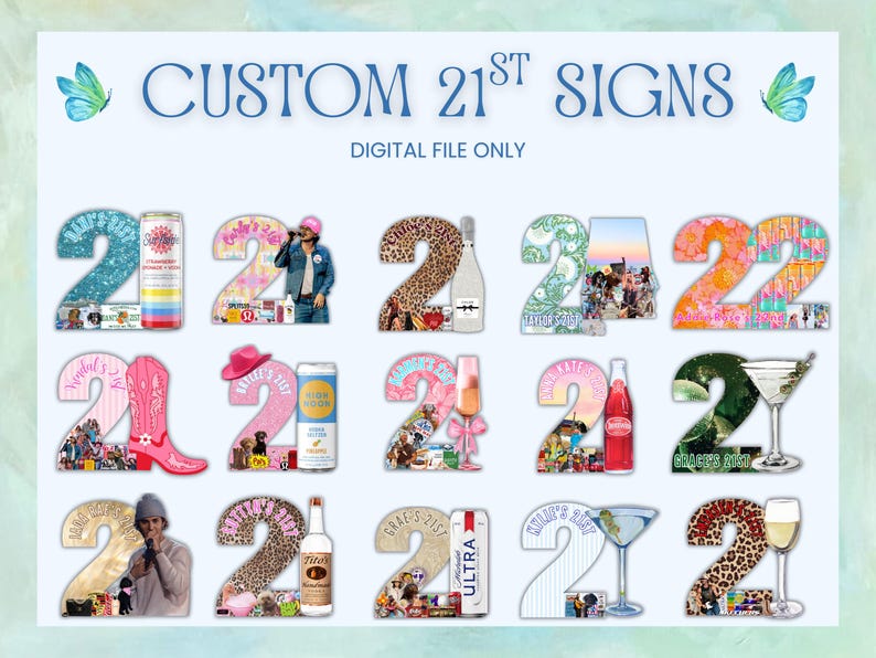 21st Birthday Sign | Birthday Neck Sign | 21st Sign | 21st Wearable ...