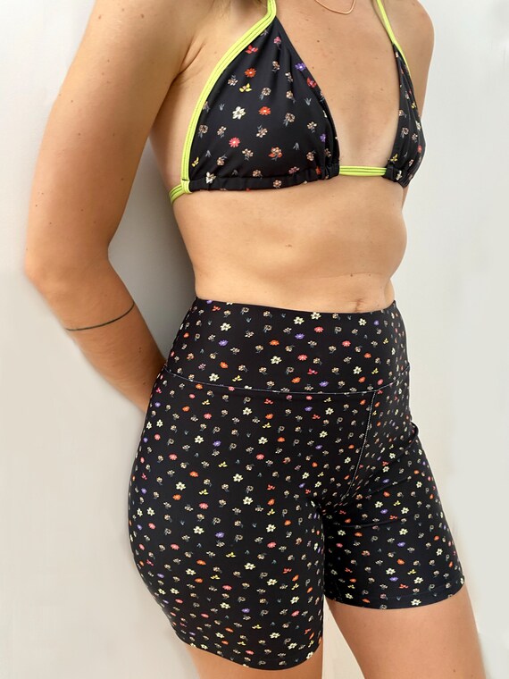 Floral biker shorts deals