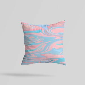Trippy Stripe Linen Look Canvas Cushion / Premium Pillow / 70s Psychedelic Print / Trippy Stripe Print / Taie doreiller texturée / 2YK / Swirly image 7