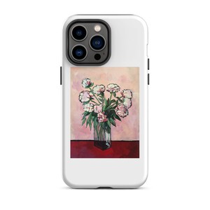 Painted Peony Tough Case for iPhone®/Gift for her/Mothers Day Gift