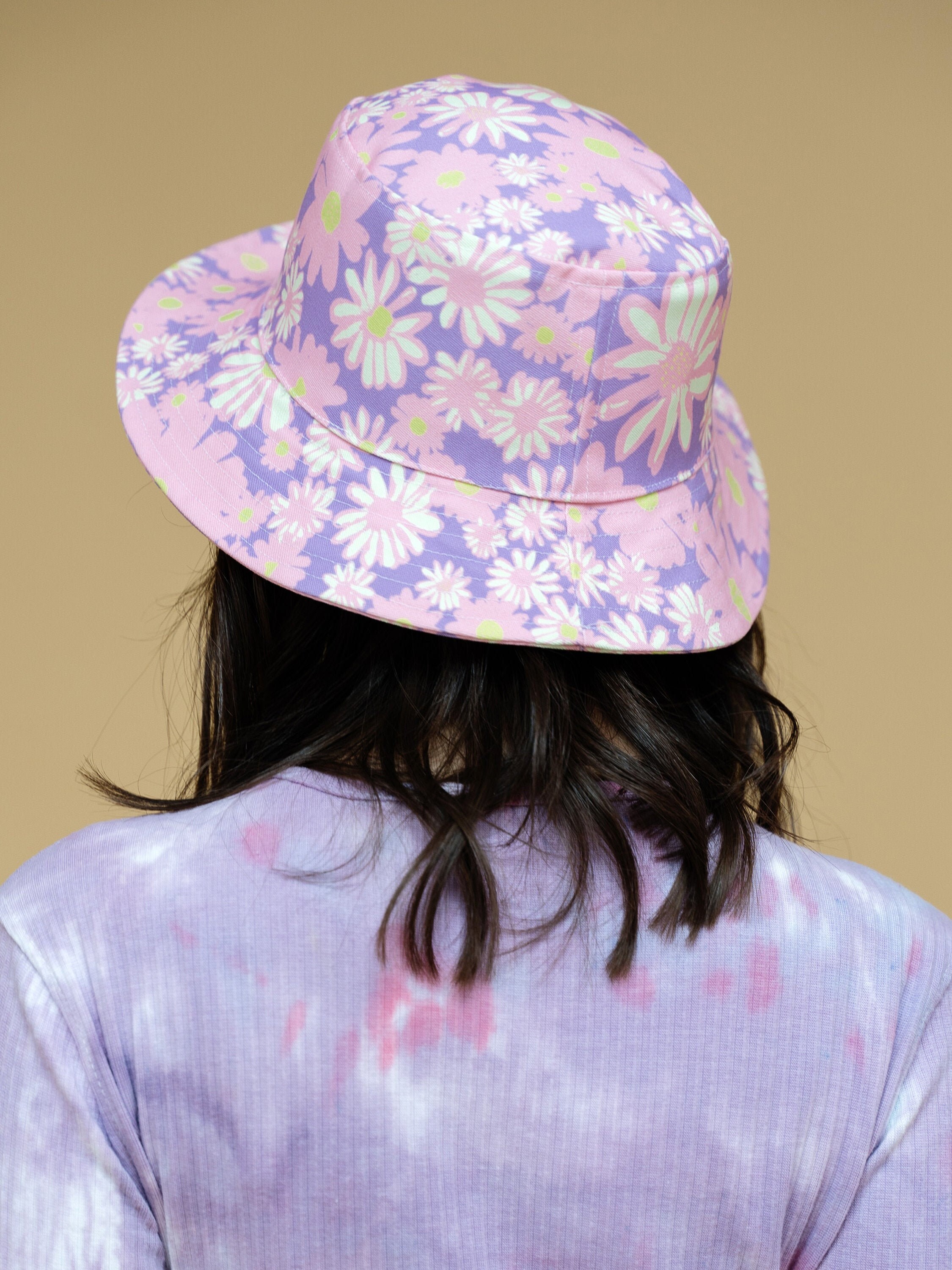 ILLEDIT FLOWER ARTWORK BUCKET HAT バケハ Paint flower(Rose) + Cat Bucket Hat Artistic #mukuan