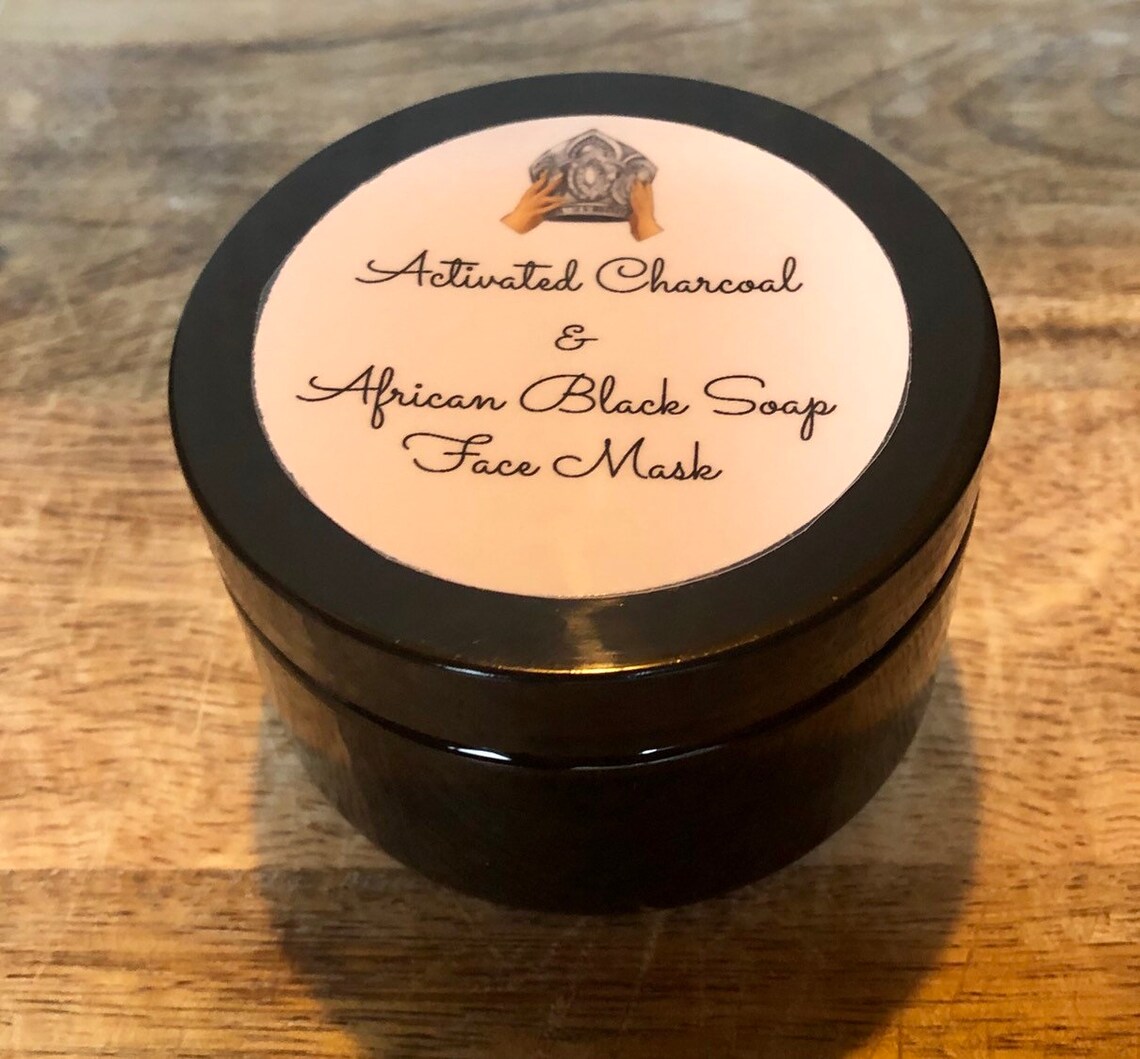 Activated Charcoal & African Black Soap Face Mask Etsy