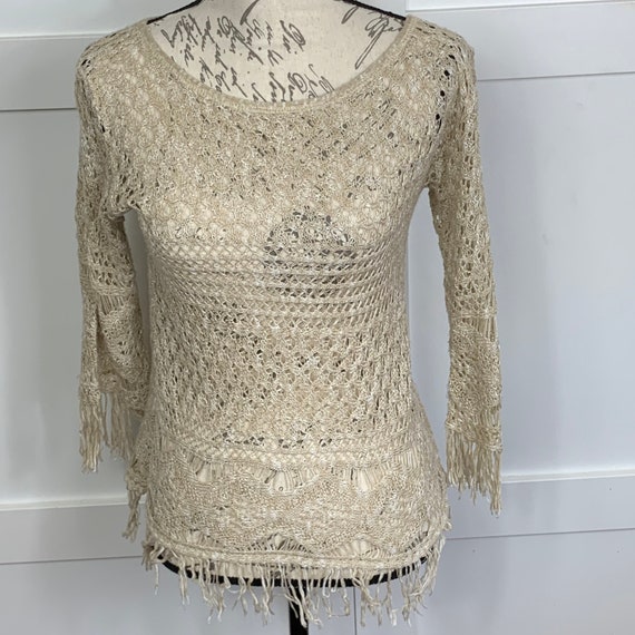 1970's crochet sweater