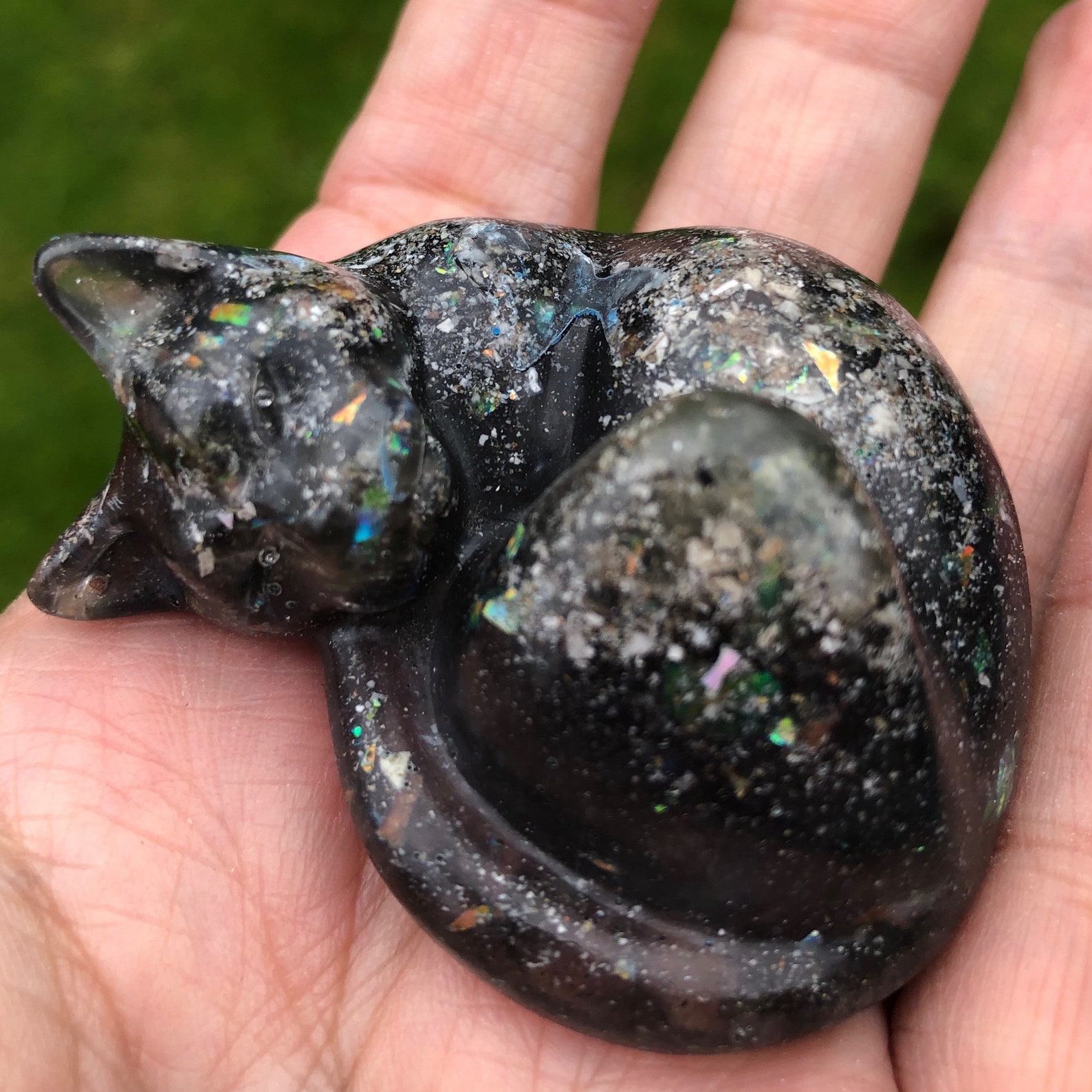 Cremation Ashes Keepsake Cat Ornament Memorial Gift for Cat Etsy