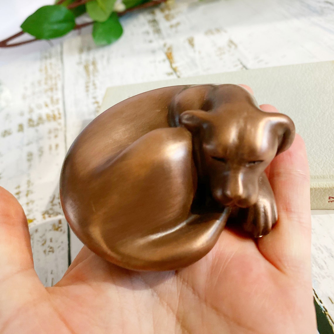 Large Dog Ashes Keepsake Copper Pet Memorial Ornaments Dog Etsy