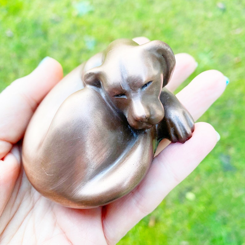 Pet Ashes Memorial Large Dog Ashes Keepsake Copper Pet Etsy