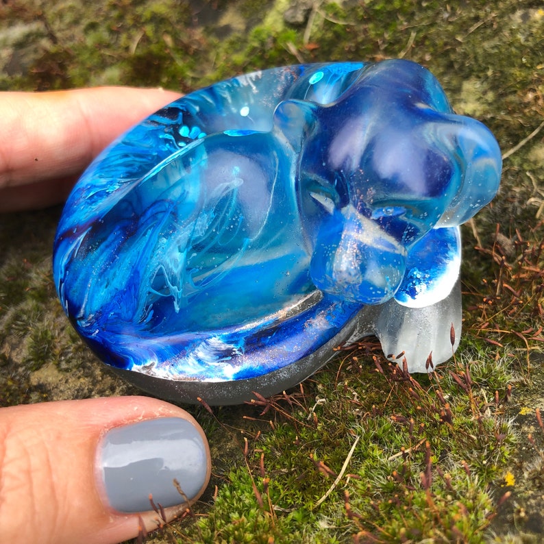 OOAK Large Dog Ashes Keepsake Pet Memorial Ornaments Sympathy Etsy