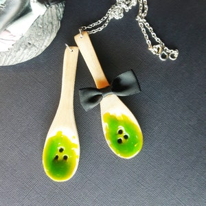 Sally's Deadly Nightshade Soep Lepel Ketting ~ Sally Cosplay ~ Dr. Finklestein's Worm's Wort Soup