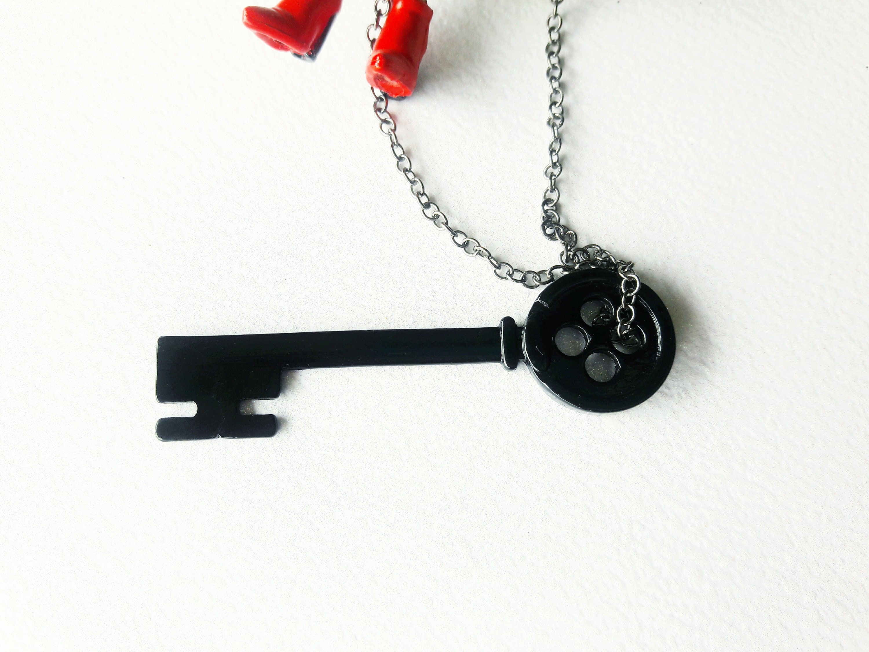 Coraline Skeleton Key Necklace Etsy Australia