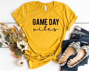 Game Day Vibes Shirt - Baseball Mom, Football Tee, Softball, Soccer, Basketball, Sports Mom, Game Day Tee, Baseball Mama, Shirts for Women,