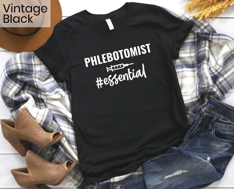 Phlebotomist Shirt Phlebotomy Shirt Phlebotomist Gift Lab | Etsy