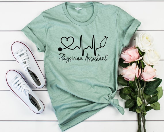 Buy Physician Assistant Shirt, PA Shirt, Heartbeat Tee, Heart Stethoscope  Shirt, Medical, Future PA Gift, PA School T-shirt, Student, Graduate Online  in India 