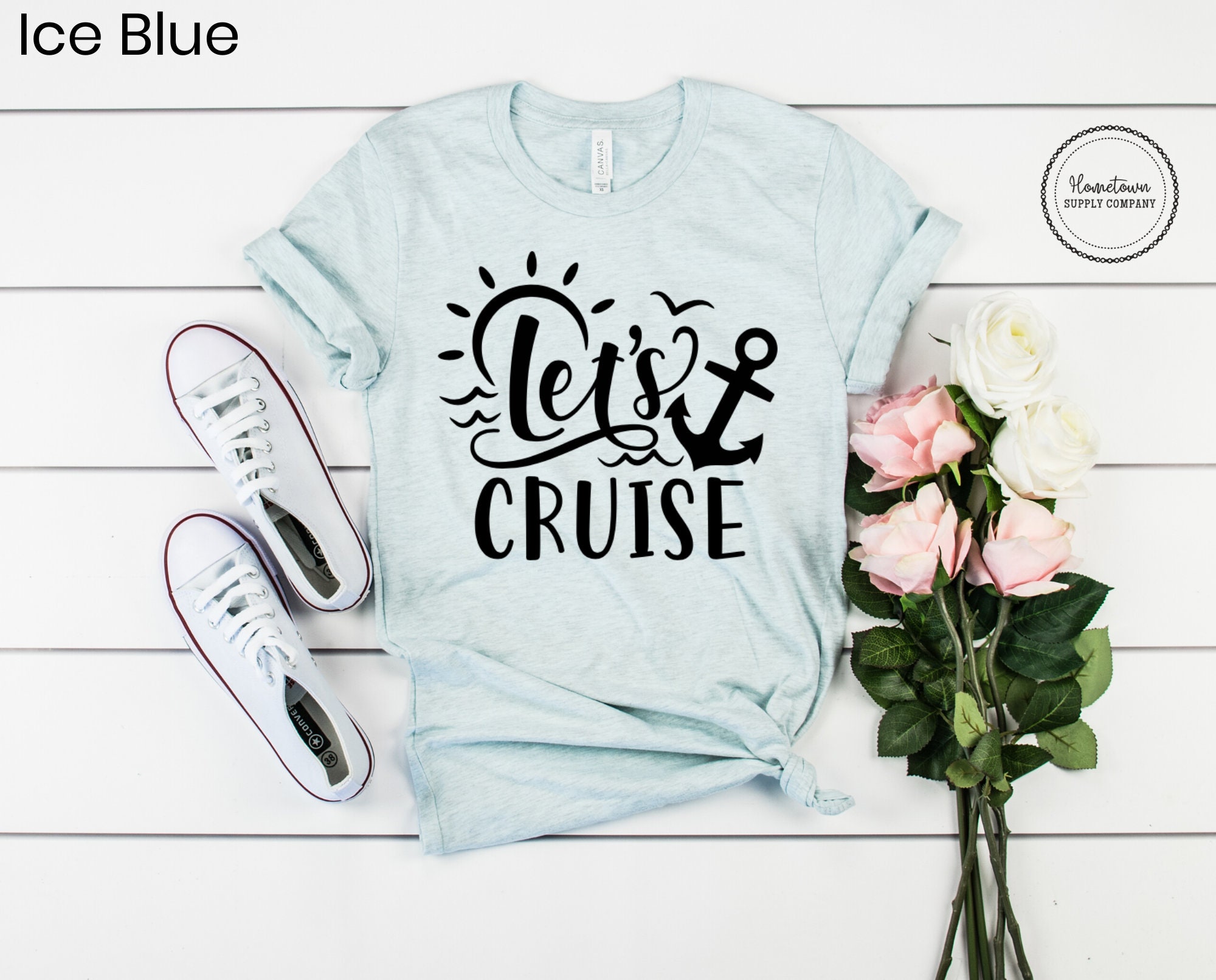 Let's Cruise Shirt Cruise Shirt Summer Vacation Shirt | Etsy