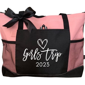 Girls Trip Tote Bag - Custom Bag, Personalized Tote, Girls Weekend Tote, Bachelorette Tote, Girls Trip Bag, Girls Getaway Tote, Friend Gift