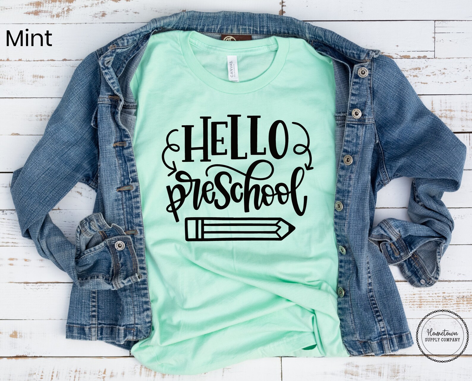 Hello Preschool Shirt Back to School First Day of Preschool | Etsy