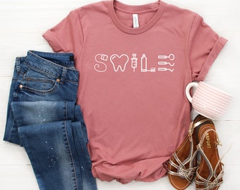 Dental Shirt - Smile Shirt, Dental Hygienist, Dental Assistant, Dentist, Dental School, Dental Student, Graduation Gift, RDH, Dentist Gift