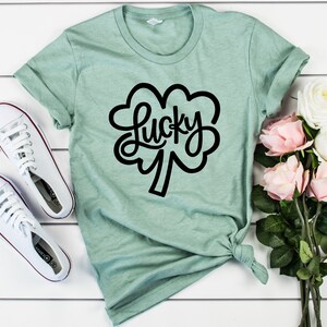 Lucky Shamrock Shirt, St Patricks Day Tee, St Pattys Day Shirt, St Paddys Day Tee, Four Leaf Clover Shirt, St Patrick Day Shirt, Irish Shirt