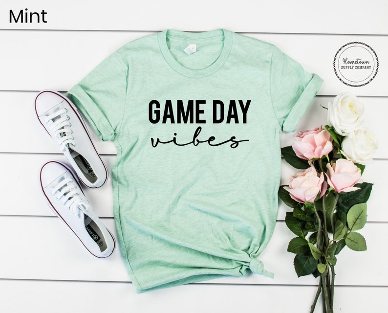 Game Day Vibes Shirt Baseball Mom Football Tee Softball Etsy