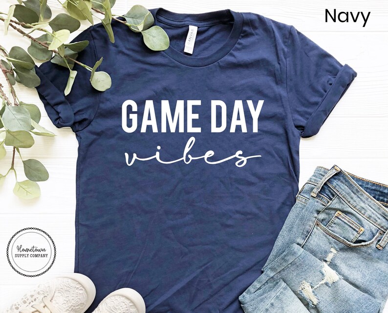 Game Day Vibes Shirt Baseball Mom Football Tee Softball Etsy